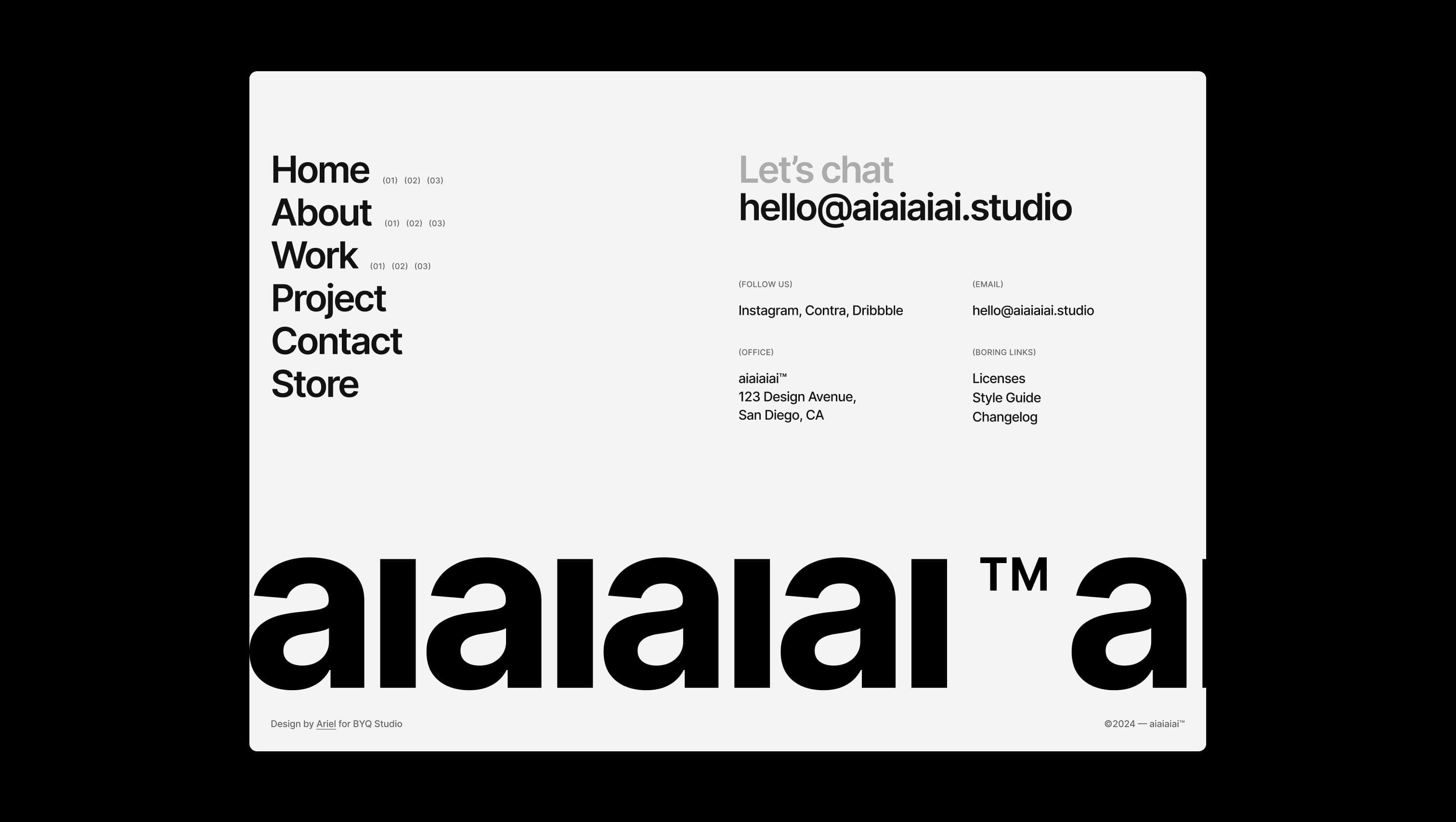 Footer with Animated Logo Marquee